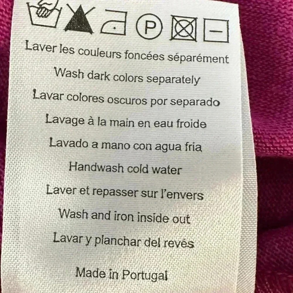 Sandro Women's XL Linen Silk Scoop Neck Tank Top Camisole Fuchsia Barbiecore - Picture 9 of 10